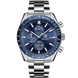 image-Casual Stainless Steel Quartz Watch For Men