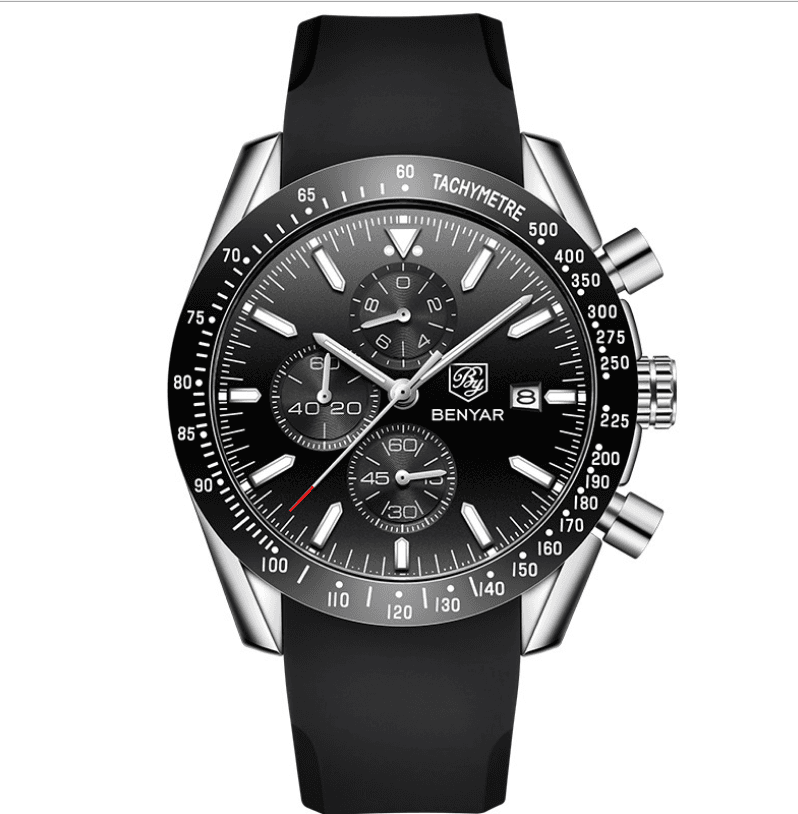 image-Casual Stainless Steel Quartz Watch For Men