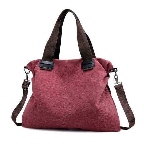 image-Casual Canvas Large Shoulder Bag For Young Women