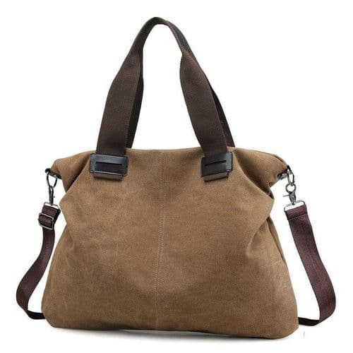 image-Casual Canvas Large Shoulder Bag For Young Women