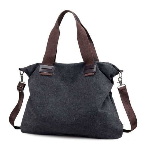 image-Casual Canvas Large Shoulder Bag For Young Women