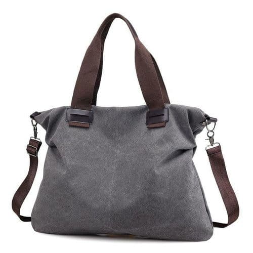 image-Casual Canvas Large Shoulder Bag For Young Women