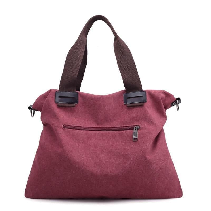 image-Casual Canvas Large Shoulder Bag For Young Women