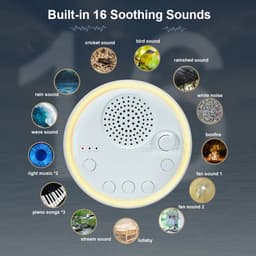 image-White Noise Machine Mini Baby Sleep Machine 16 Soothing Sounds