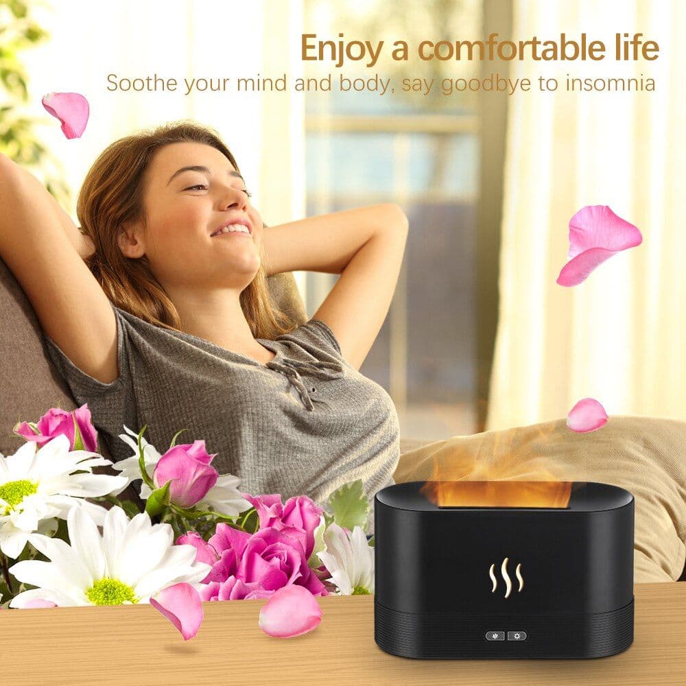 image-180ML Aroma Diffuser Air Humidifier Ultrasonic Cool Mist Maker Fogger