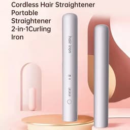 image-Mini Hair Straightener Flat Iron Ceramic Curling Short Hair Portable