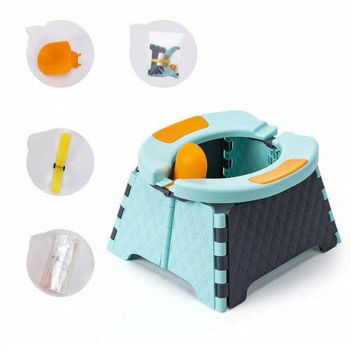 image-Kids Toddler Outdoor Portable Folding Toilet Urinal Pot