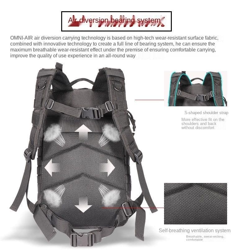 image-25L/50L Army Military Tactical Backpack Large Hiking Backpacks Bags
