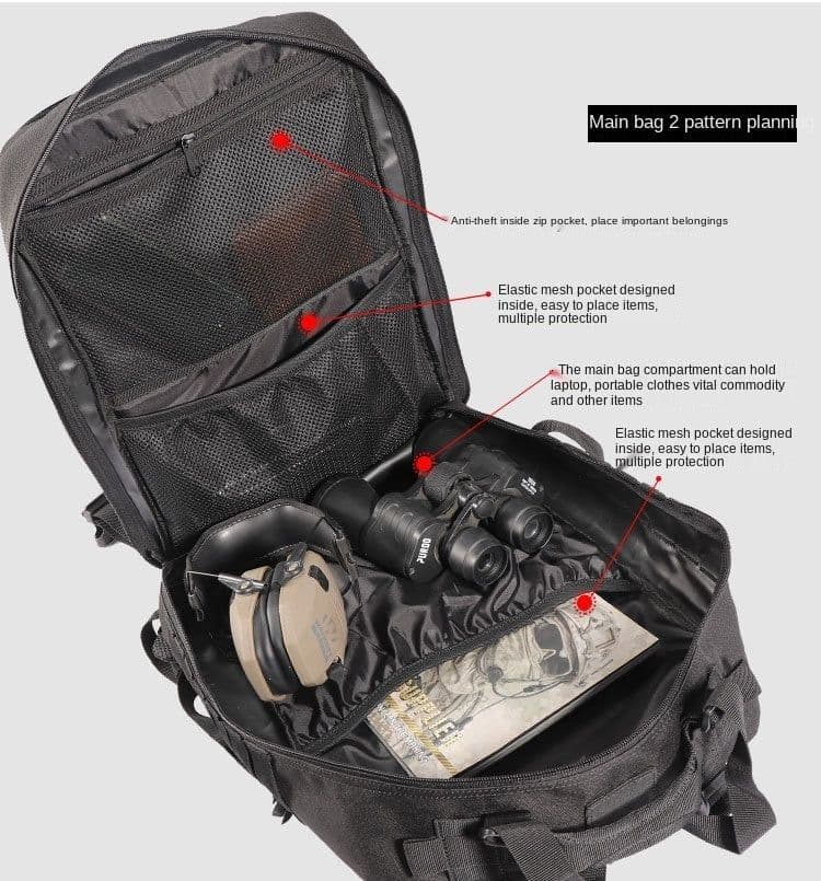 image-25L/50L Army Military Tactical Backpack Large Hiking Backpacks Bags