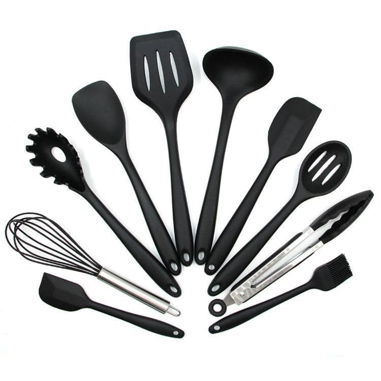 image-High Quality 10 Pieces Silica Gel Cooking Scoop
