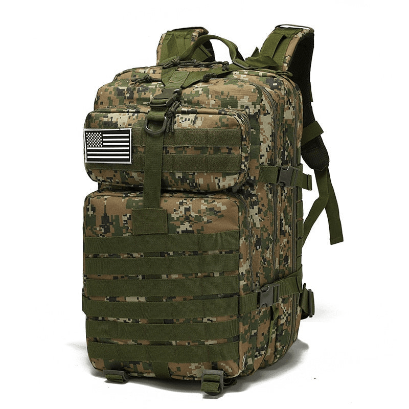 image-Nylon Waterproof Trekking Fishing Backpack Outdoor Military Camping