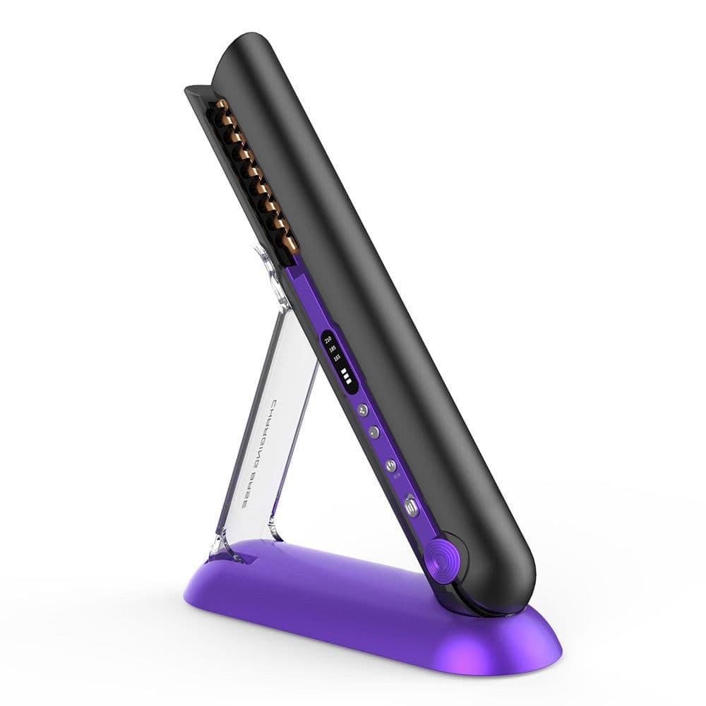 image-Professional Hair Straightener Ceramic Flat Iron 2 In 1