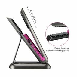 image-Professional Hair Straightener Ceramic Flat Iron 2 In 1