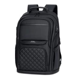 image-Elegant Black Business Backpack For Men