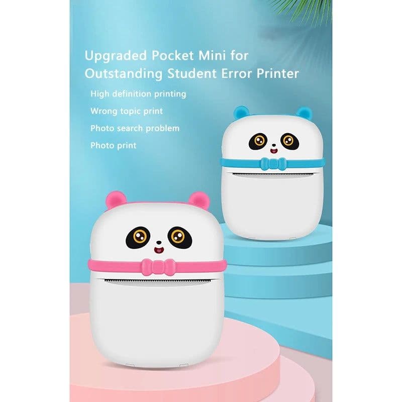 image-Thermal Printer Mini Student Wrong Question Printer Photo Printer with