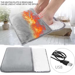 image-Heating Pad Usb Electric Heater For Feet Warm Slippers Winter Hand