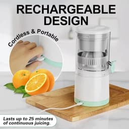 image-Portable Electric Juicer USB Charging Orange Lemon Fruit Blender Mini