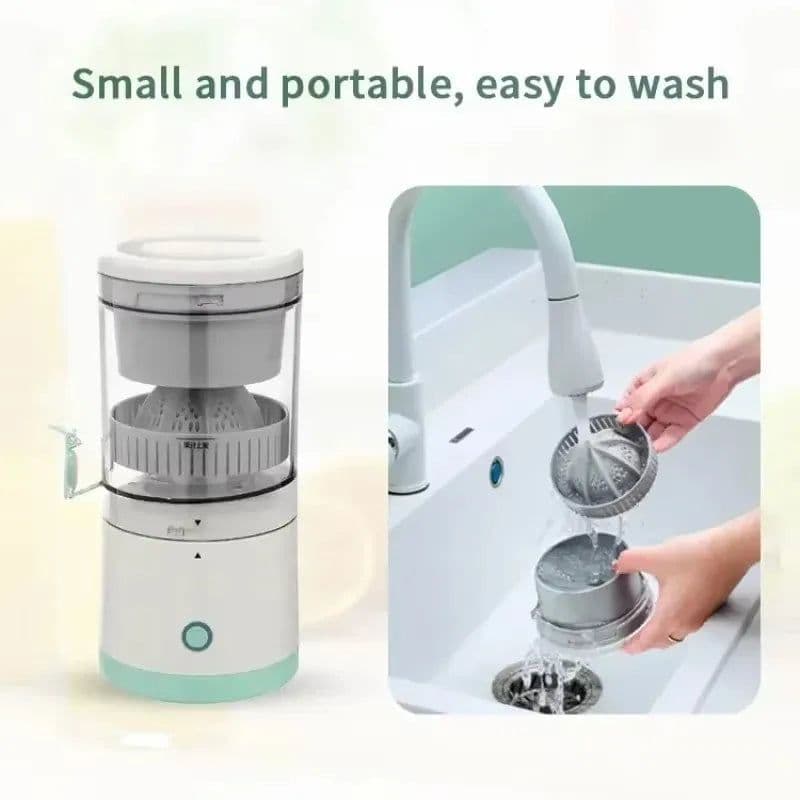 image-Portable Electric Juicer USB Charging Orange Lemon Fruit Blender Mini