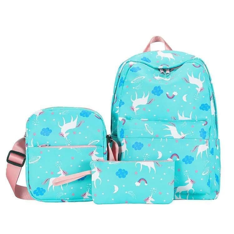 image-Breathable Three-Piece Fashion Student Backpack
