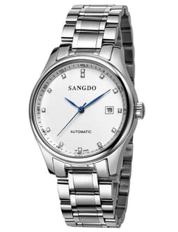 image-Simple Mechanical Stainless Steel Waterproof Watch