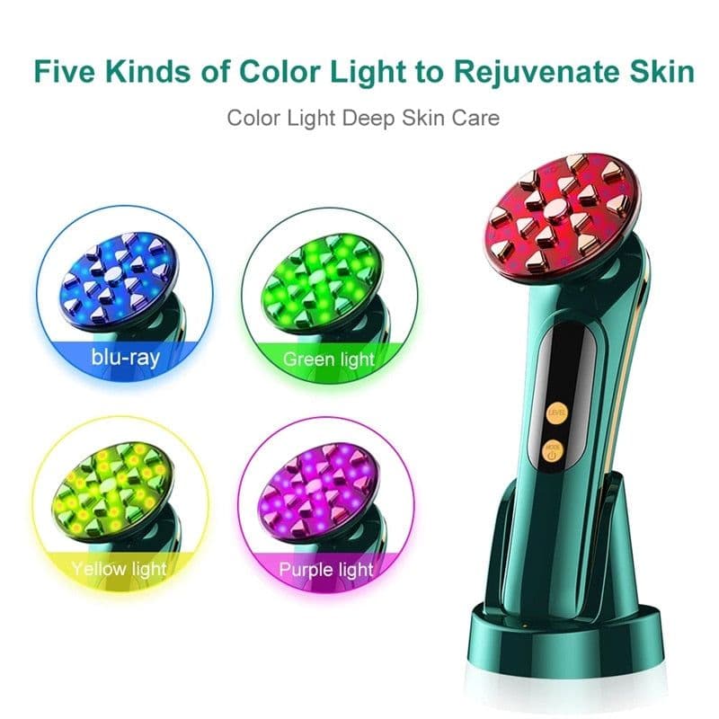 image-EMS Facial Massager LED Light Anti Aging Wrinkle Facial Care