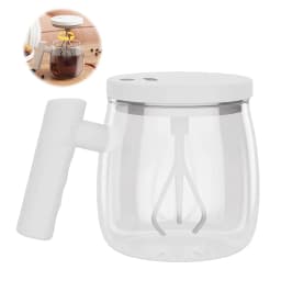 image-400ml Portable Electric Self Stirring Coffee Mug Self Mixing Mug Glass