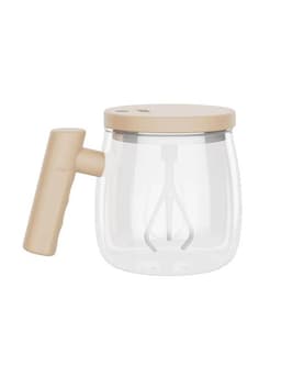 image-400ml Portable Electric Self Stirring Coffee Mug Self Mixing Mug Glass