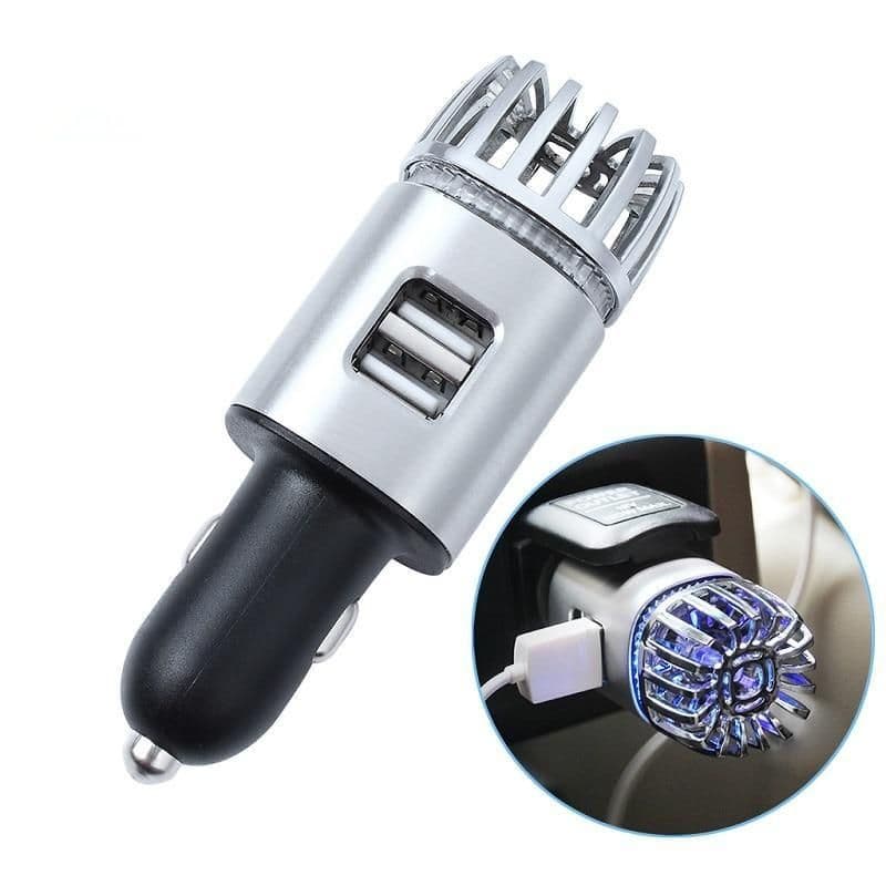 image-High Quality 2 In 1 Car Charger Air Purifier