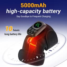 image-Electric Heating Vibration Knee Pad 360° Wrap Knee Joint Support Brace