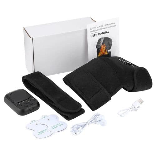 image-Electric Heating Vibration Knee Pad 360° Wrap Knee Joint Support Brace