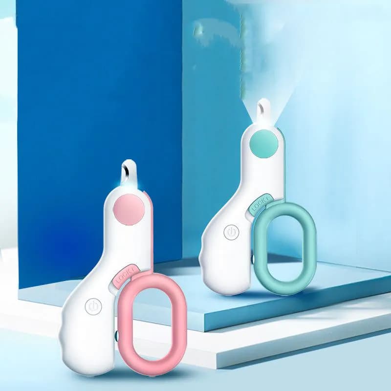 image-LED Illuminating Line Pet Mini ABS Nail Trimmer