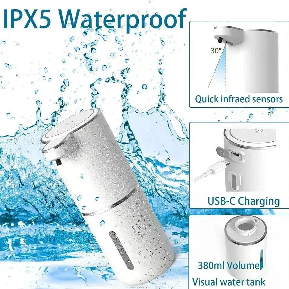 image-Automatic Soap Dispenser Touchless Usb Rechargeable Electric