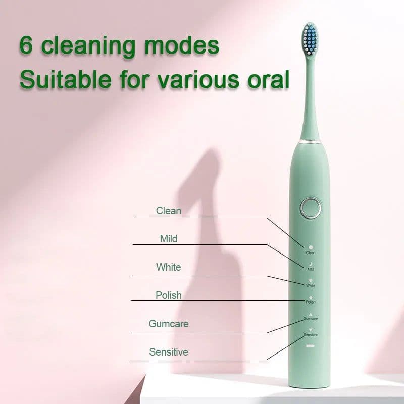 image-Smart Sonic Electric Toothbrush Teeth Whitening Ultrasonic Vibration