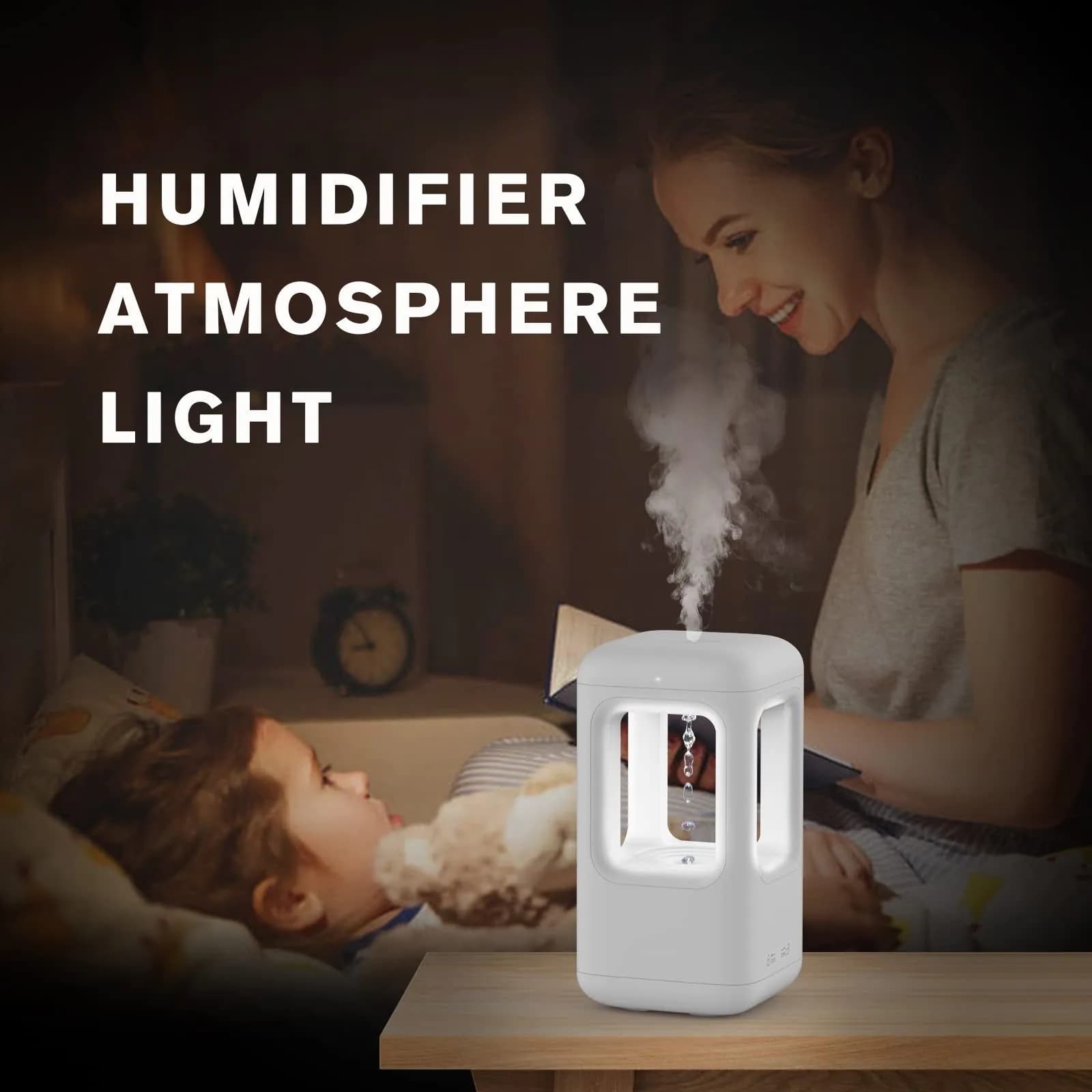 image-New Air Humidifier Home Quiet Bedroom Anti-Gravity