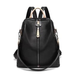 image-Two Pieces Anti-theft Soft Leather Wild Backpack