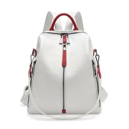 image-Two Pieces Anti-theft Soft Leather Wild Backpack