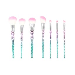 image-Green And Pink Makeup Brush Set