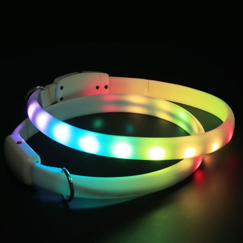 image-USB Rechargeable Pet Dog LED Glowing Collar