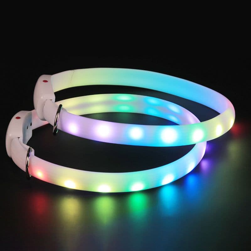 image-USB Rechargeable Pet Dog LED Glowing Collar