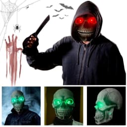 image-Halloween Skull Movable Mouth Latex Halloween Kills Mask