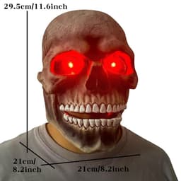 image-Halloween Skull Movable Mouth Latex Halloween Kills Mask