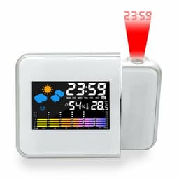 image-LED Alarm Projection Clock Thermometer Hygrometer