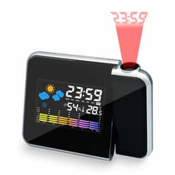 image-LED Alarm Projection Clock Thermometer Hygrometer