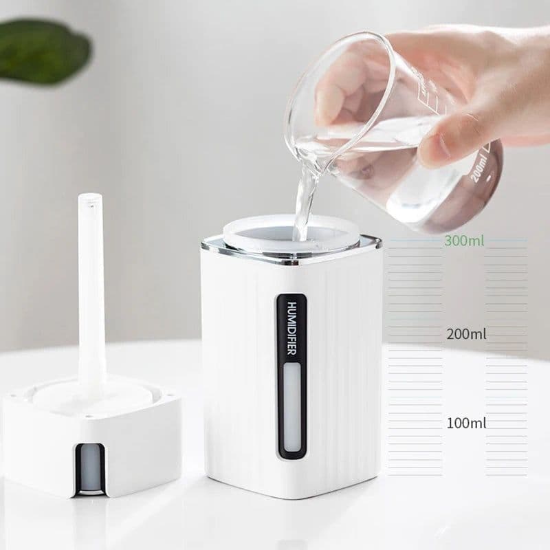 image-300Ml Air Humidifier Cool Mist Aroma Diffuser with Color LED Light for