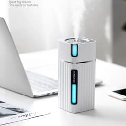 image-300Ml Air Humidifier Cool Mist Aroma Diffuser with Color LED Light for