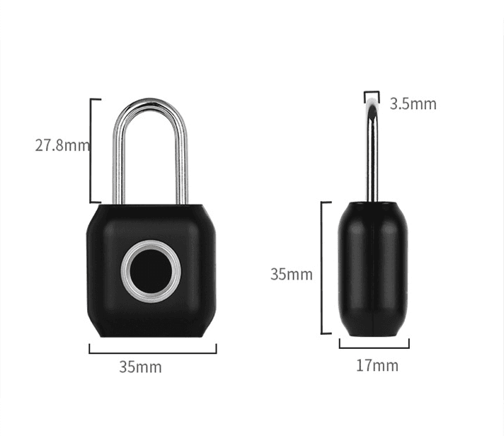 image-High Quality USB Travel Luggage Fingerprint Lock