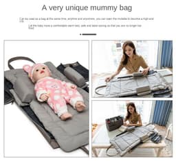 image-Folding Large Capacity Mother And Baby Bag