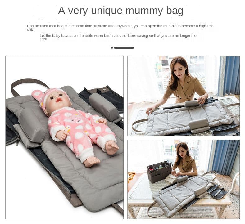 image-Folding Large Capacity Mother And Baby Bag