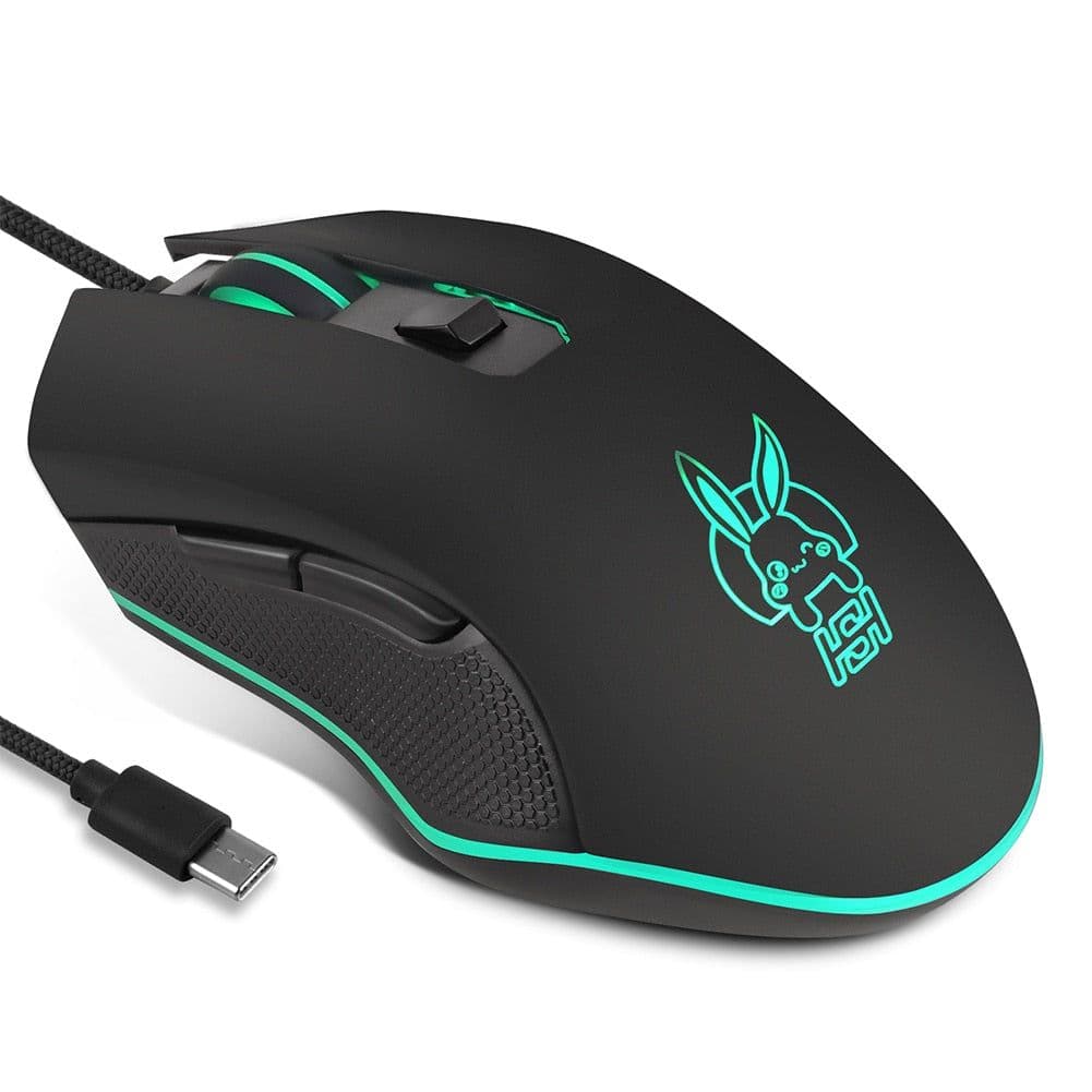 image-2400dpi LED Dimmable Wired Mouse for Computer Gamer