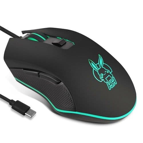 image-2400dpi LED Dimmable Wired Mouse for Computer Gamer
